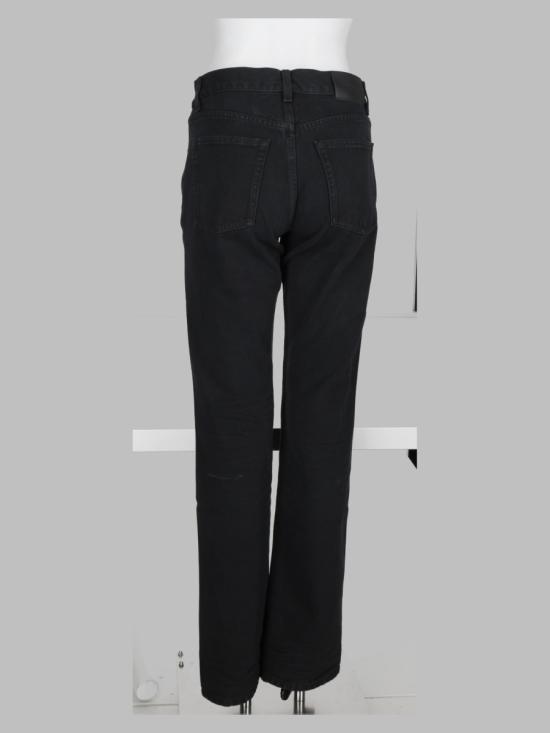  생로랑 오센틱 데님 스트레이트 진 827965 Y29WB1228 BLACK - SAINT LAURENT
