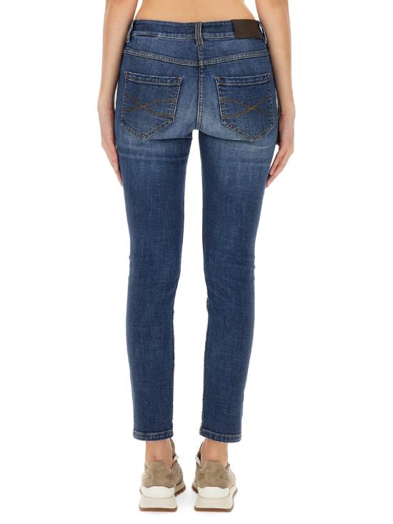  브루넬로 쿠치넬리 스트레이트 팬츠 MB065P5679 C8339 DENIM - BRUNELLO CUCINELLI