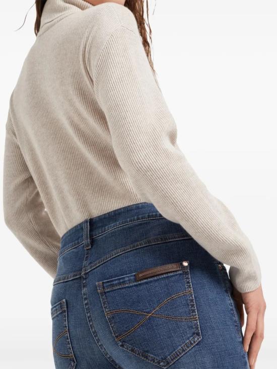  브루넬로 쿠치넬리 스트레이트 팬츠 MB065P5679 C8339 DENIM - BRUNELLO CUCINELLI