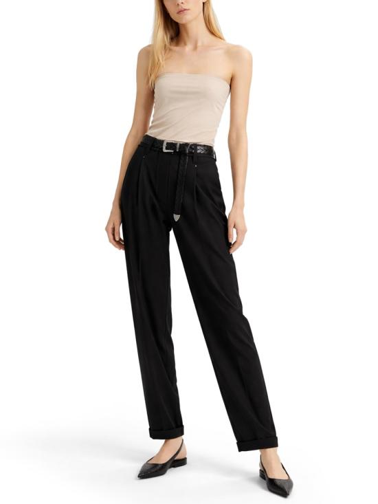  브루넬로 쿠치넬리 스트레이트 팬츠 MA126P8417 C101 BLACK - BRUNELLO CUCINELLI