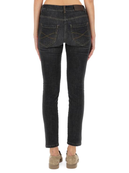  브루넬로 쿠치넬리 스트레이트 팬츠 MB065P5679 C8341 BLACK - BRUNELLO CUCINELLI