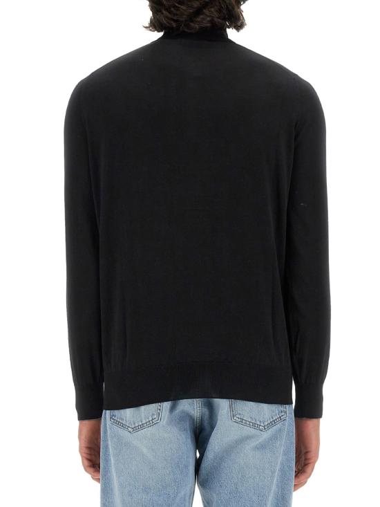  브루넬로 쿠치넬리 니트 폴로 셔츠 M29800135 CH101 BLACK - BRUNELLO CUCINELLI