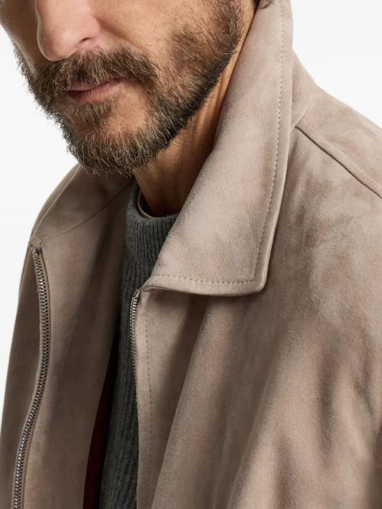  브루넬로 쿠치넬리 컨트리 스웨이드 블루종 MPCAO2071 CZT85 BEIGE - BRUNELLO CUCINELLI