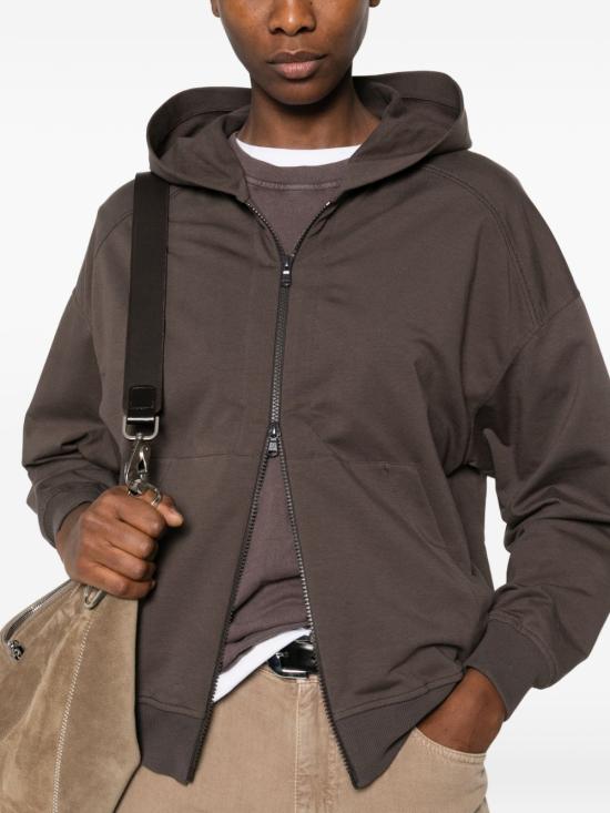  브루넬로 쿠치넬리 집업 스웨트셔츠 MH827FB706 C8589 BROWN - BRUNELLO CUCINELLI