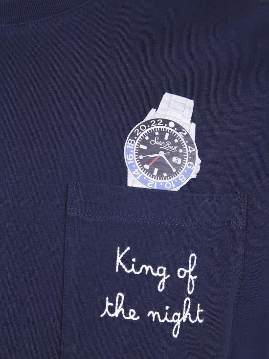 26FW 세인트바쓰 반팔 티셔츠 CONR000103274M 61 BLUE - MC2 SAINT BARTH