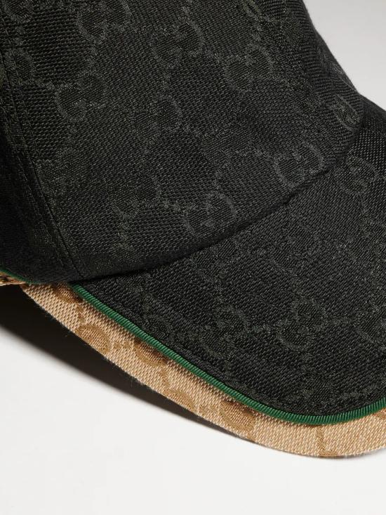 26FW 구찌 GG 코튼 캔버스 베이스볼 캡 GG 코튼 캔버스 베이스볼 캡 A001I24HBK31079 black - GUCCI