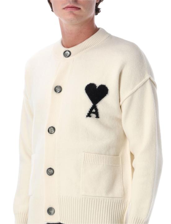 26FW 아미 ADC 크루넥 가디건 UKC368018 151 WHITE - AMI