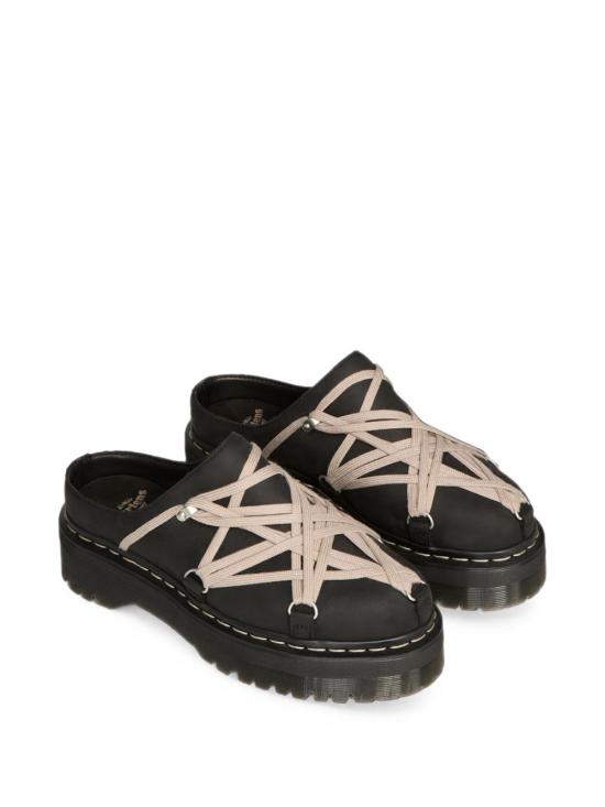 26FW 릭오웬스 X 닥터마틴 릭오웬스 X 닥터마틴 뮬 슬리퍼 DW02F1815600109 BLACK - RICK OWENS X DR. MARTENS