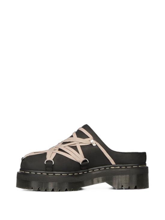 26FW 릭오웬스 X 닥터마틴 릭오웬스 X 닥터마틴 뮬 슬리퍼 DW02F1815600109 BLACK - RICK OWENS X DR. MARTENS