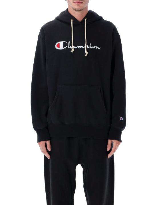 26FW 챔피온 리버스 웨이브 후드 티셔츠 222568 KK001 BLACK