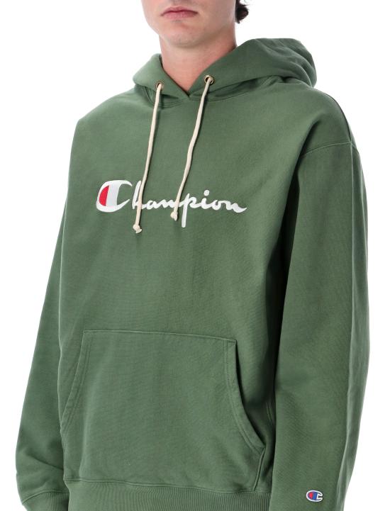 26FW 챔피온 리버스 웨이브 후드 티셔츠 222568 GS548 OLIVE - CHAMPION REVERSE WEAVE
