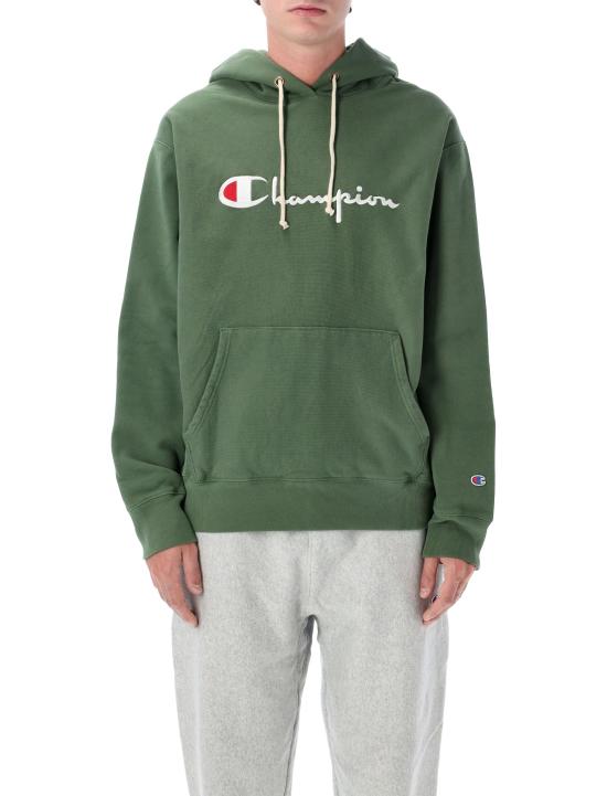 26FW 챔피온 리버스 웨이브 후드 티셔츠 222568 GS548 OLIVE