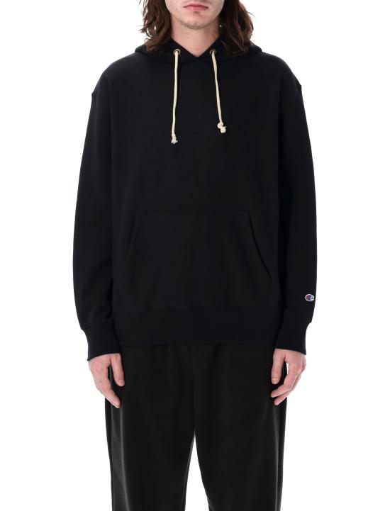 26FW 챔피온 리버스 웨이브 후드 티셔츠 222566 KK001 BLACK