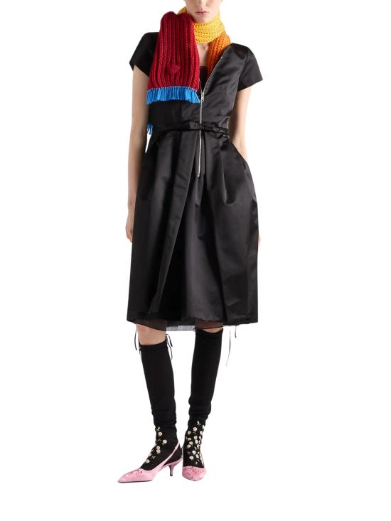 26FW 프라다 미디 원피스 P3T44X1653 F0002 BLACK - PRADA