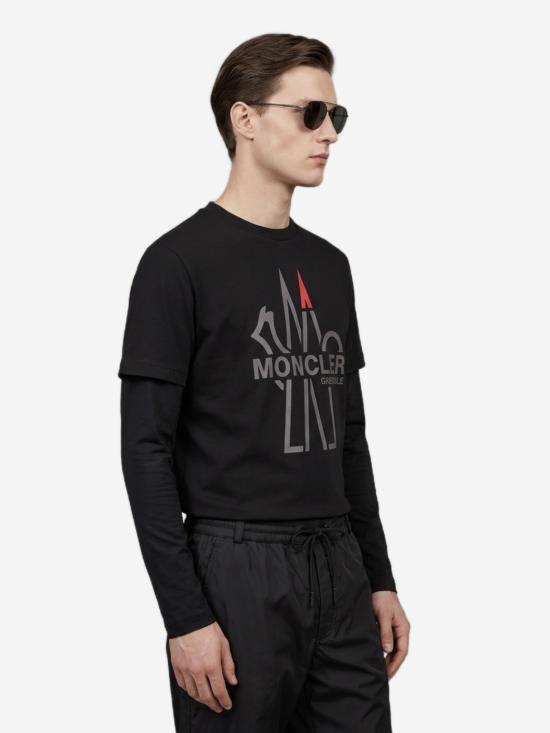 26FW 몽클레어 반팔 티셔츠 L20978C0000789AZ9 999 BLACK - MONCLER