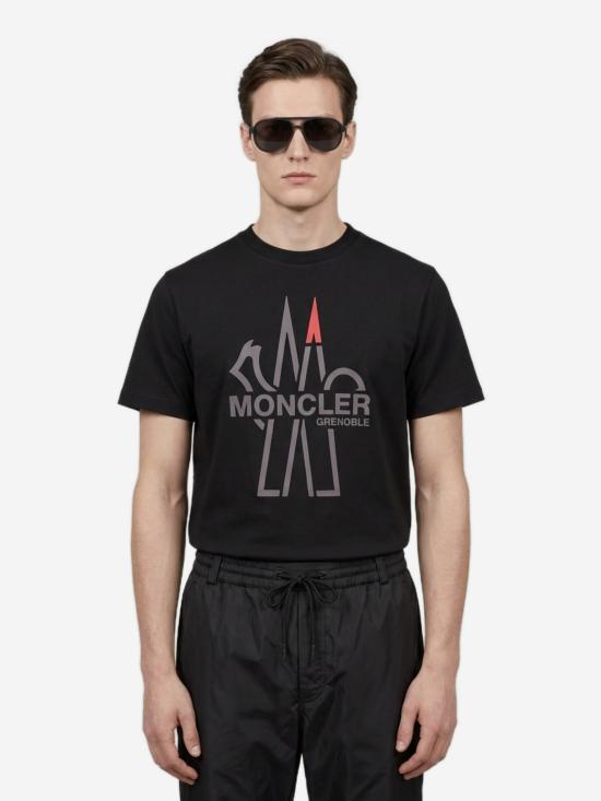 26FW 몽클레어 반팔 티셔츠 L20978C0000789AZ9 999 BLACK