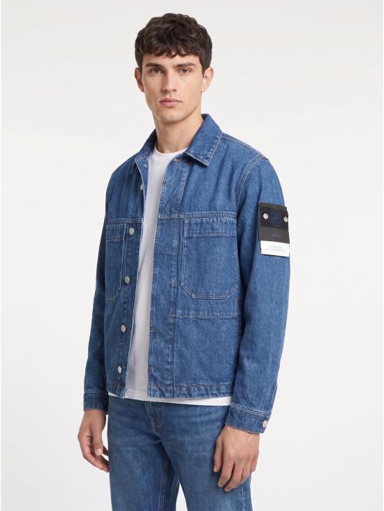 26FW 스톤 아일랜드 블루 린스 버튼 디테일 코치 재킷 L2S144100006S0J34 VJ202 BLUE - STONE ISLAND
