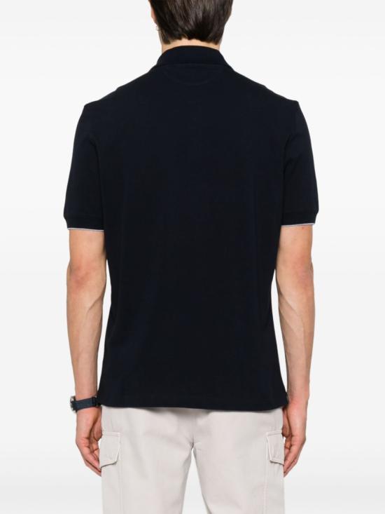 26FW 브루넬로 쿠치넬리 피케 폴로 셔츠 ME8548788 CD361 BLUE - BRUNELLO CUCINELLI