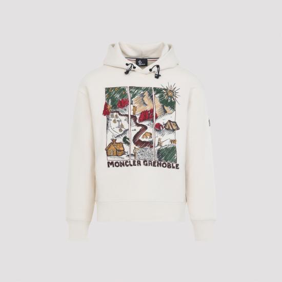 26FW 몽클레어 후드 티셔츠 L20978G00015899RB 034 NUDE NEUTRALS - MONCLER
