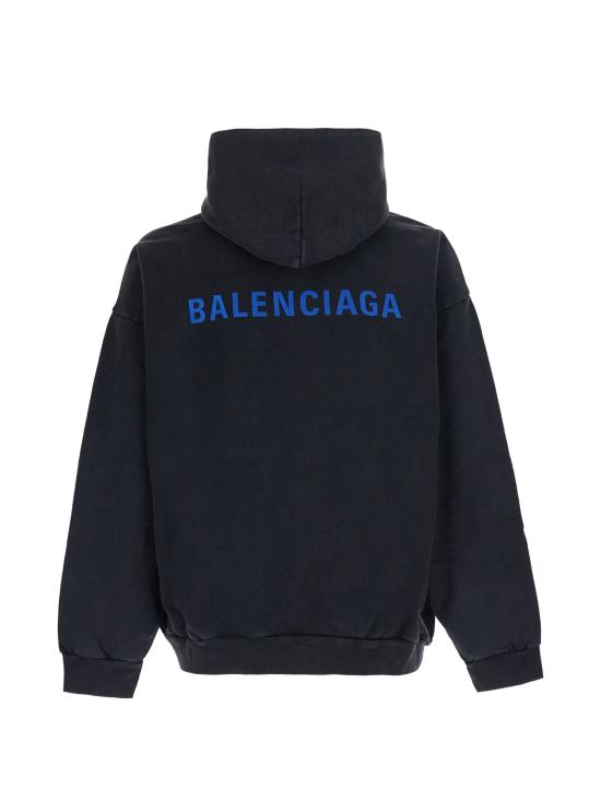 26FW 발렌시아가 후드 티셔츠 871956TTVJ2 8014 BLACK - BALENCIAGA