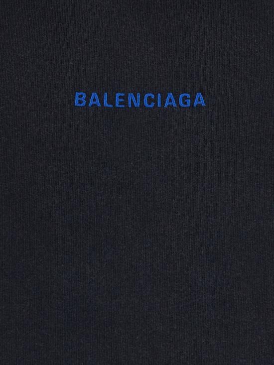 26FW 발렌시아가 후드 티셔츠 871956TTVJ2 8014 BLACK - BALENCIAGA