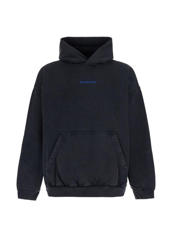 26FW 발렌시아가 후드 티셔츠 871956TTVJ2 8014 BLACK
