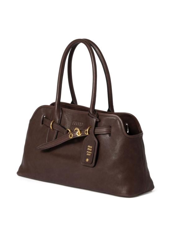 26SS 미우미우 토트백 5BG310OOO2BBL F0NBL BROWN - MIU MIU