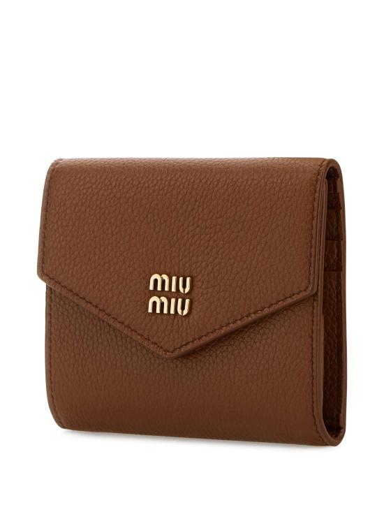 26FW 미우미우 비텔로 다이노 로고 지갑 비텔로 다이노 로고 지갑 5MH040ADT7 F0046 BROWN - MIU MIU