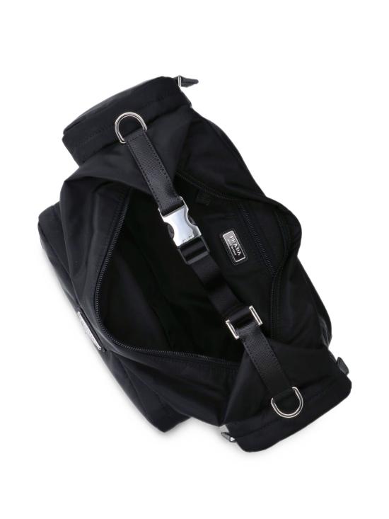26FW 프라다 리나일론 사피아노 레더 숄더백 리나일론 사피아노 레더 숄더백 2VH213OOO2DMG F0002 BLACK - PRADA