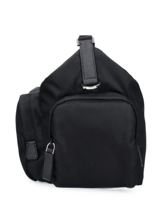 26FW 프라다 리나일론 사피아노 레더 숄더백 리나일론 사피아노 레더 숄더백 2VH213OOO2DMG F0002 BLACK - PRADA