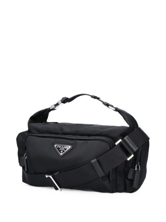26FW 프라다 리나일론 사피아노 레더 숄더백 리나일론 사피아노 레더 숄더백 2VH213OOO2DMG F0002 BLACK - PRADA