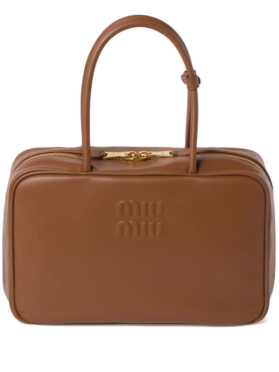 25FW 미우미우 토트백 5BB117MON2CRW F0046 BROWN
