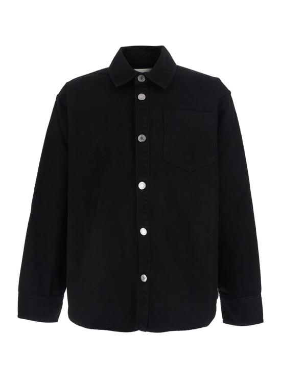 26FW 아미 아미 드 꾀흐 데님 오버셔츠 UJK918DE0131001 Black