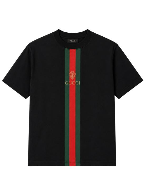 26FW 구찌 프린트 코튼 저지 티셔츠 864626 XJHYA1152 BLACK