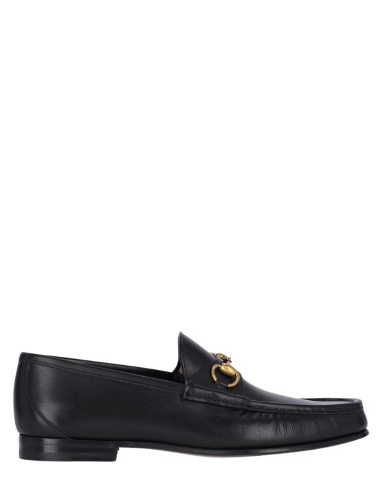 26FW 구찌 1953 홀스빗 레더 로퍼 307929 BLM001000 BLACK