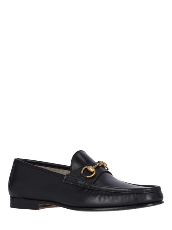 26FW 구찌 1953 홀스빗 레더 로퍼 307929 BLM001000 BLACK - GUCCI