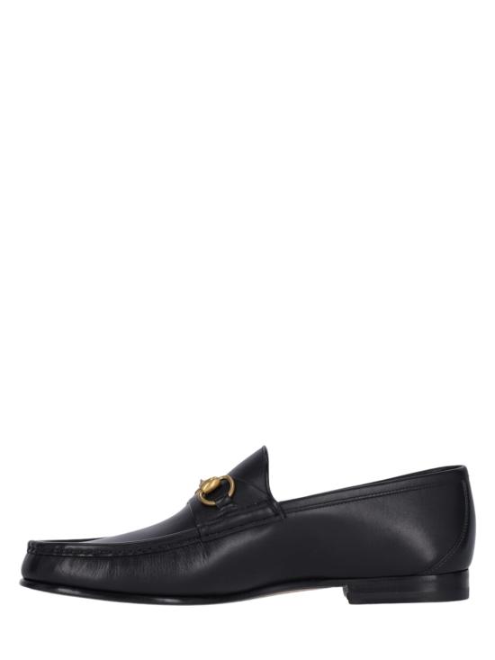 26FW 구찌 1953 홀스빗 레더 로퍼 307929 BLM001000 BLACK - GUCCI
