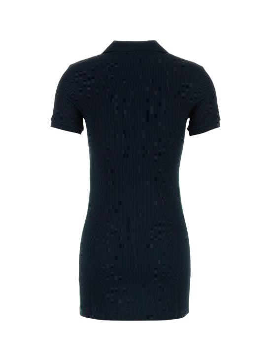 26FW 구찌 웹 디테일 립 코튼 저지 드레스 872682 XJHYN4294 NAVY - GUCCI