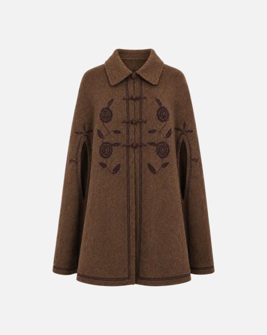  안틱 바틱 자켓 WILLOW1CAP BROWN