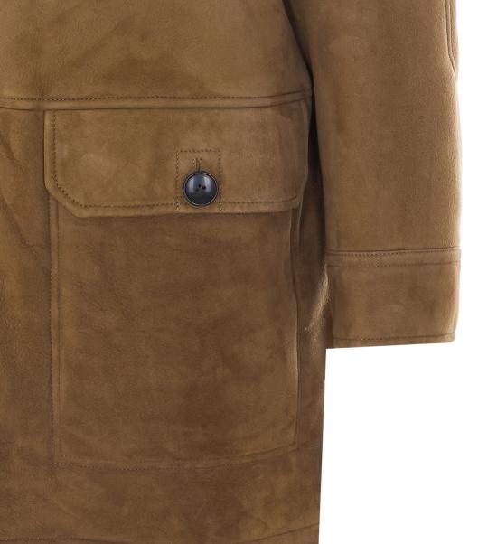 26FW 이브살로몬 코트 27WHM60390 MSBVB3195 BROWN - YVES SALOMON