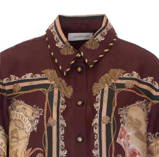 26FW 짐머만 셔츠 0901TF261 PLSCF BROWN - ZIMMERMANN