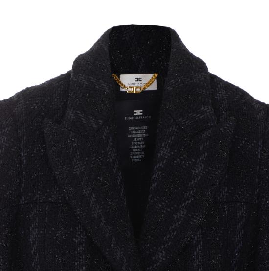26FW 엘리자베타프랜치 수트 자켓 GI28867E2 110 BLACK - ELISABETTA FRANCHI