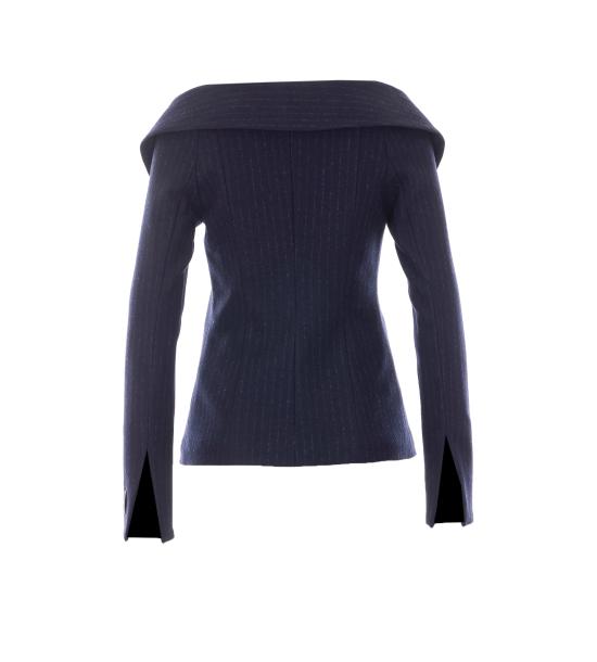 26FW 핑코 비앙칼레 핀스트라이프 자켓 107764 A3MCEI1 BLUE - PINKO
