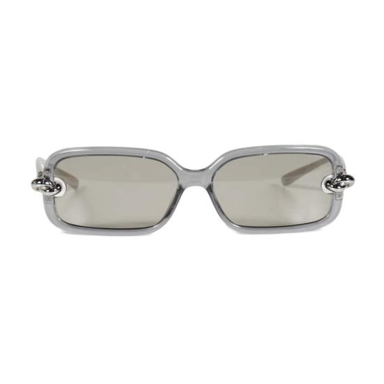  보테가베네타 안경 보테가 베네타 Bv1439 S004 직사각형 풀림 선글라스 실버 - BOTTEGA VENETA