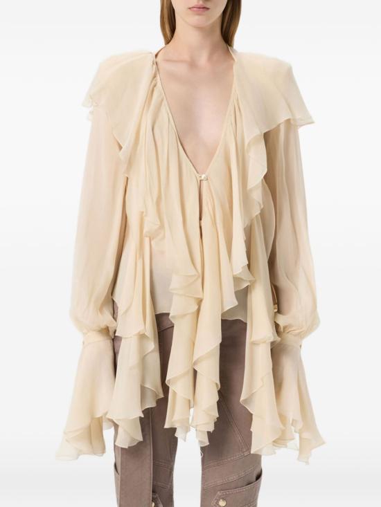 26FW 블루마린 셔츠 RF6071T6679 X0818 BEIGE - BLUMARINE
