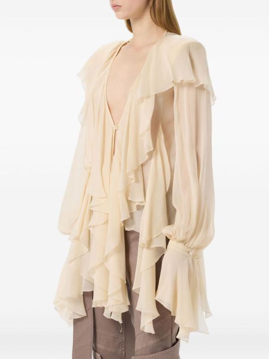 26FW 블루마린 셔츠 RF6071T6679 X0818 BEIGE - BLUMARINE