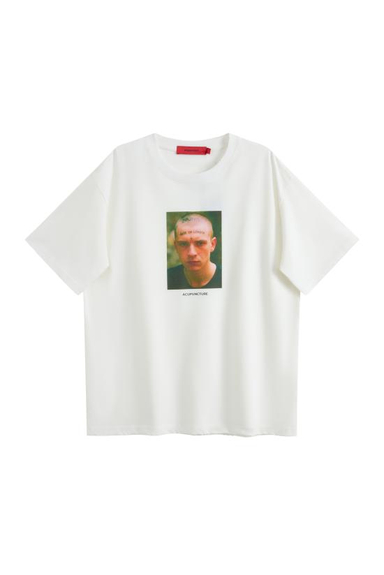 26FW 아큐펑처 1993 반팔 티셔츠 HTEM324903214 OFF WHITE