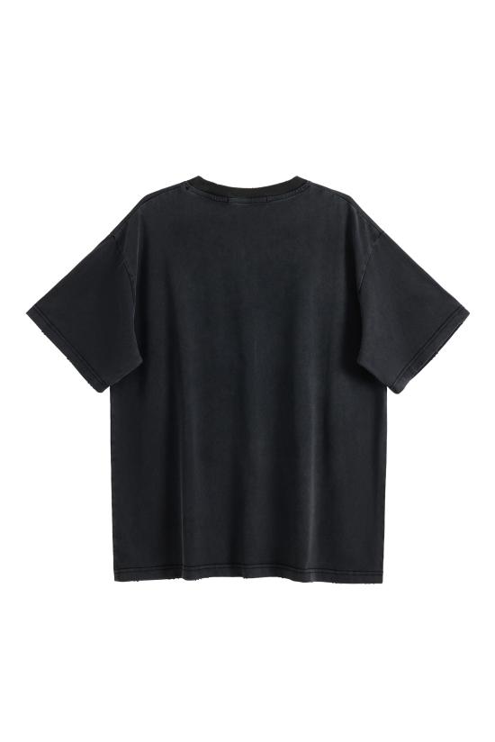 26FW 아큐펑처 1993 반팔 티셔츠 HTEM324703111 WASHED BLACK - ACUPUNCTURE 1993