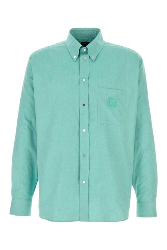 26SS 펜디 옥스포드 코튼 셔츠 FS1296AVZD F0XCN Light Blue