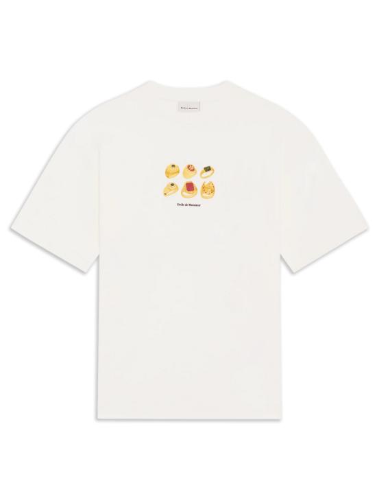 26FW 드롤드무슈 반팔 티셔츠 MTS341CO002 OW BIANCO